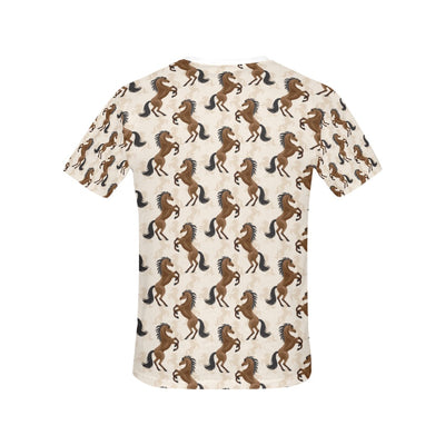 Horse Print Design LKS308 Women's  T-shirt