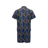 Dragonfly With Floral Print Pattern Men's Romper