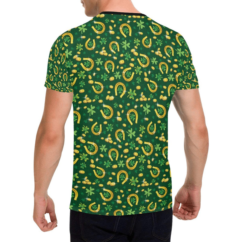 Shamrock Horse Shoes Saint Patrick's Day Print Design LKS307 Men's All Over Print T-shirt