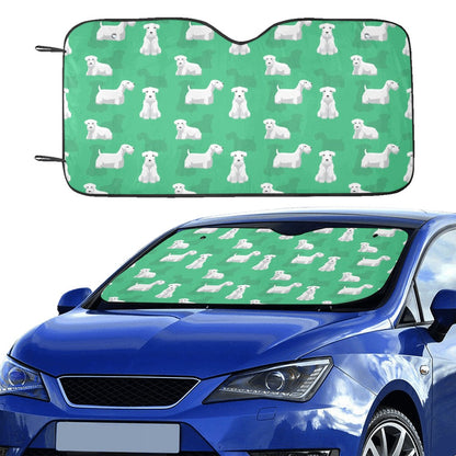 Sealyham Terriers Print Design LKS301 Car front Windshield Sun Shade