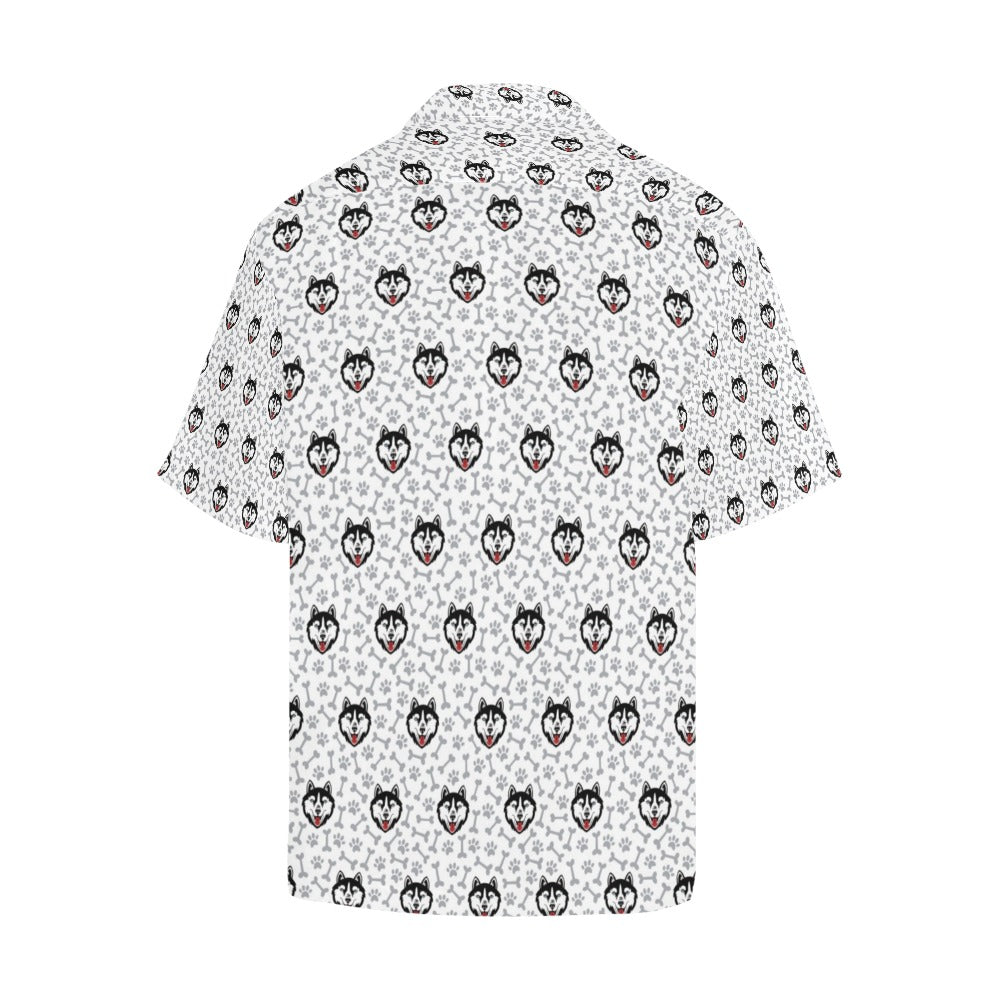 Siberian Huskies Print Design LKS305 Men's Hawaiian Shirt