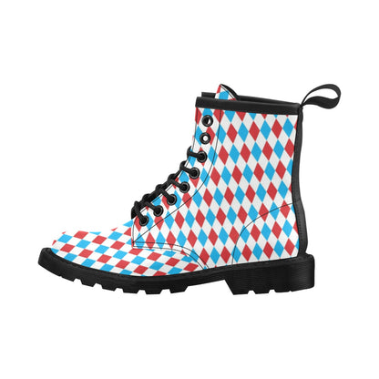 Harlequin Print Design LKS402 Women's Boots