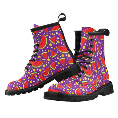 Watermelon Pattern Print Design WM010 Women's Boots