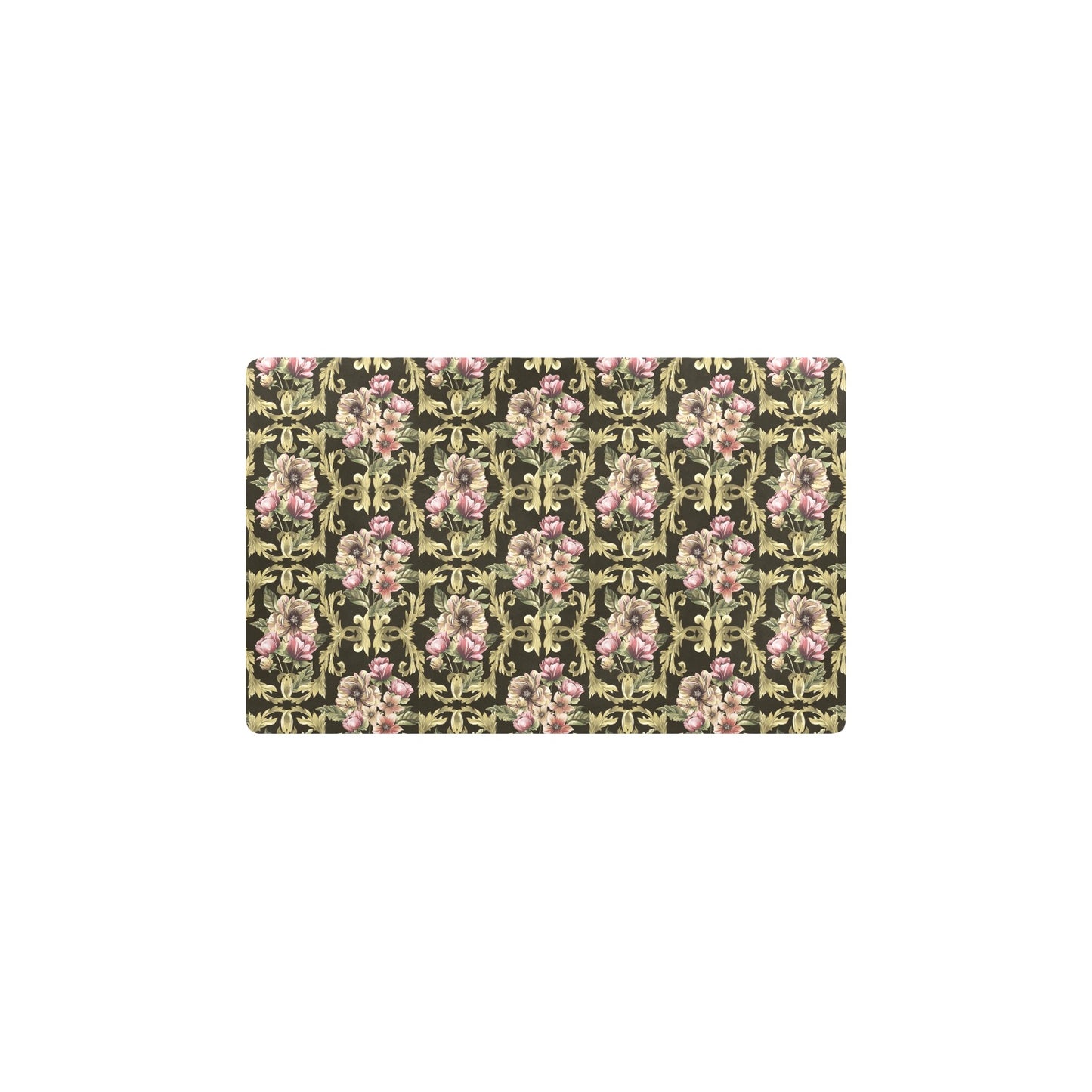Baroque Pattern Print Design 02 Kitchen Mat