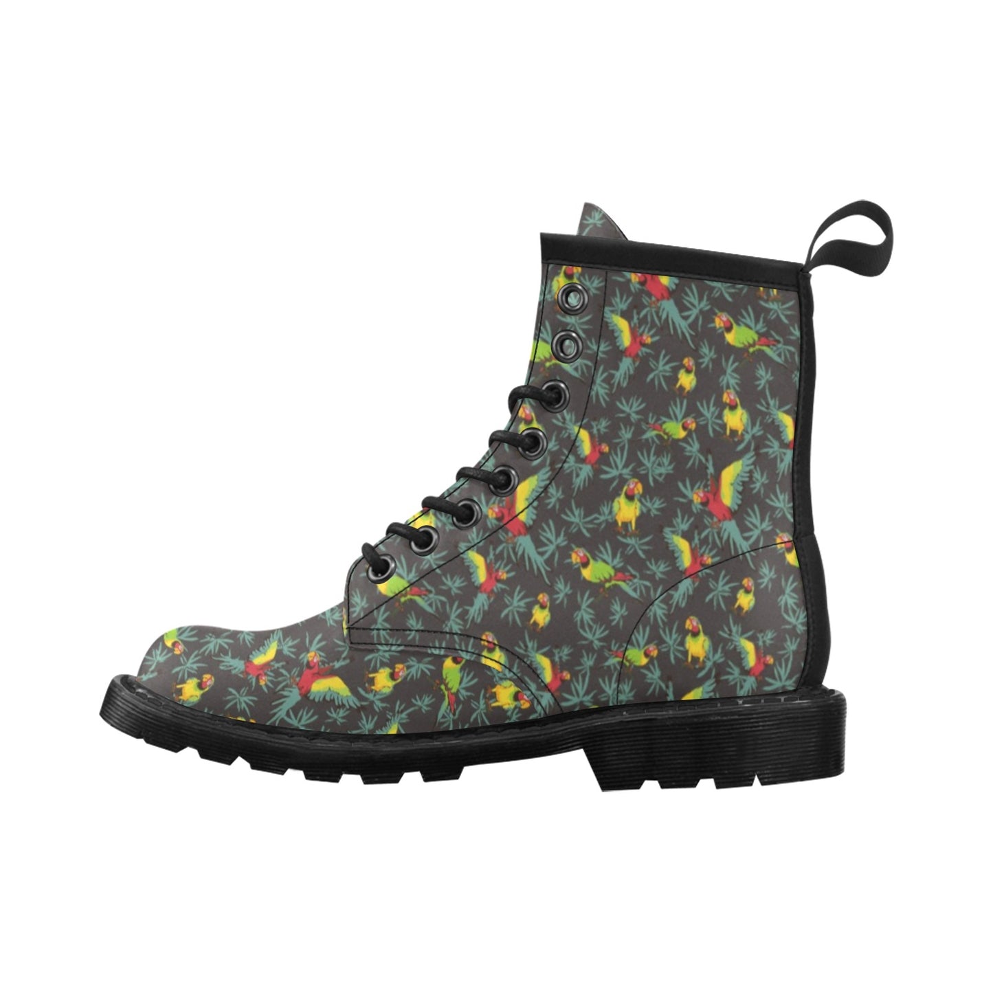 Parrot Themed Print Women's Boots