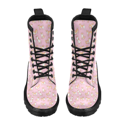 Shiba Inu Print Design LKS303 Women's Boots