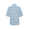 Wave Print Design LKS306 Women's Hawaiian Shirt