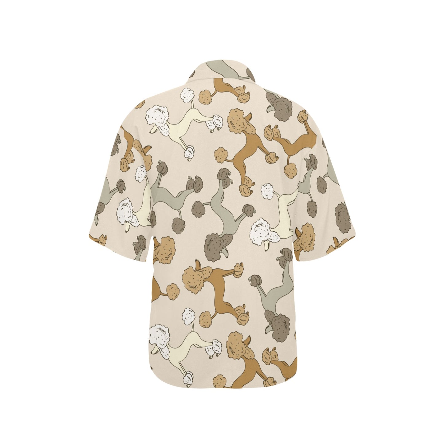 Poodle Pattern Print Design A01 Women's Hawaiian Shirt
