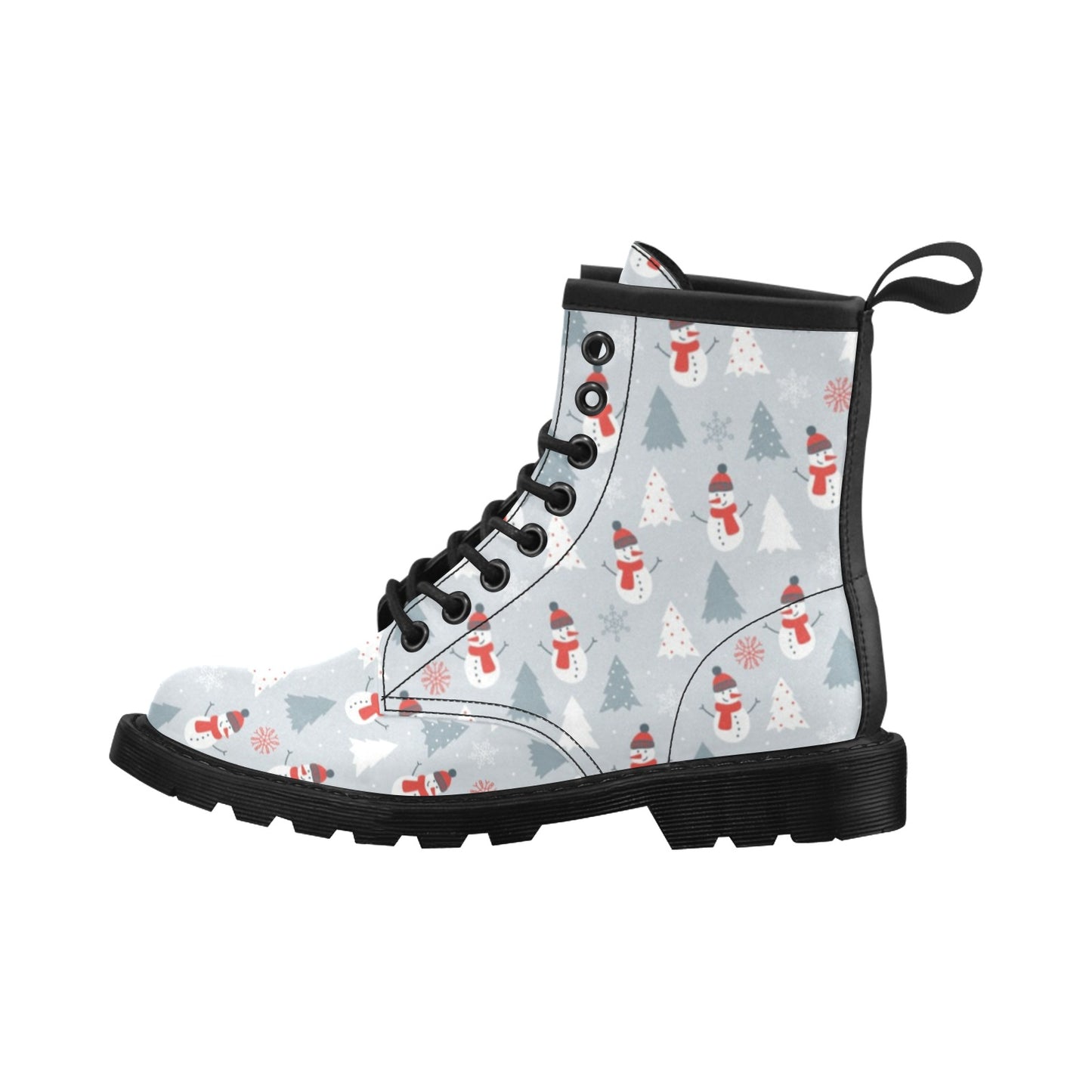 Snowman Print Design LKS302 Women's Boots