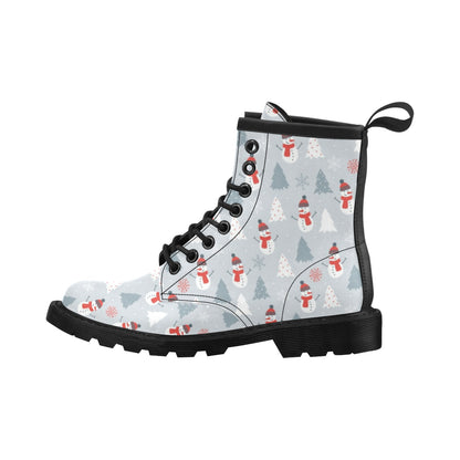 Snowman Print Design LKS302 Women's Boots