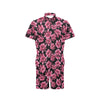 Lotus Pattern Print Design 03 Men's Romper