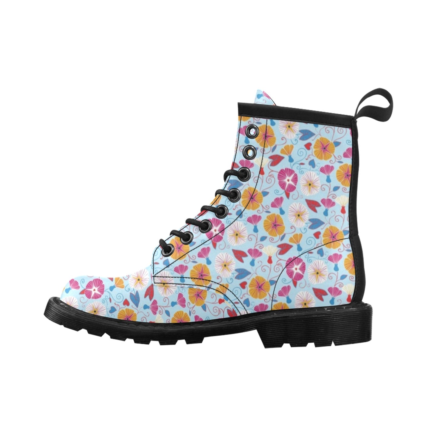 Morning Glory Pattern Print Design MG06 Women's Boots
