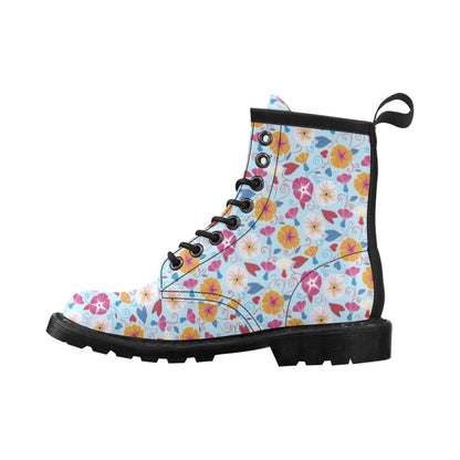Morning Glory Pattern Print Design MG06 Women's Boots