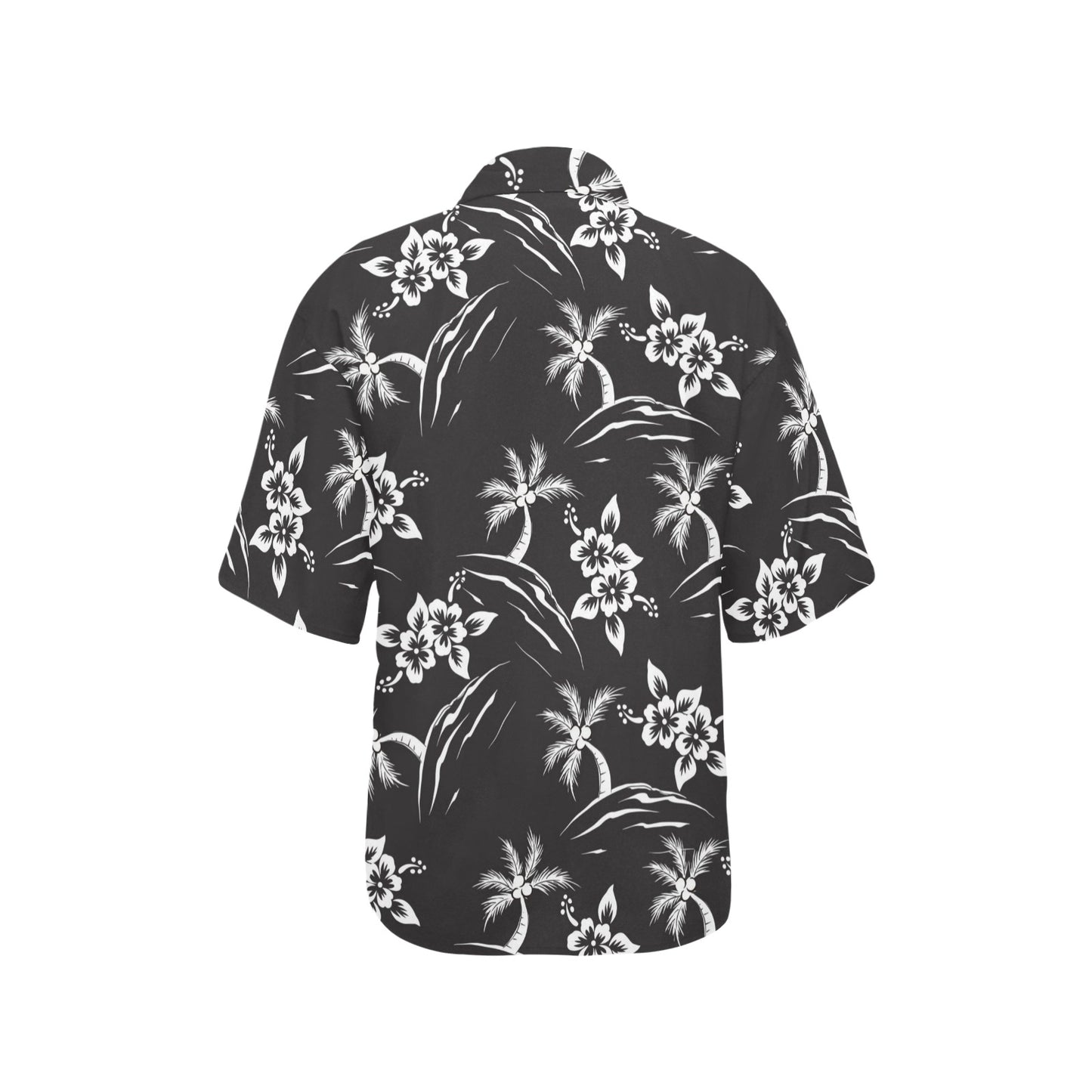 Palm Tree Pattern Print Design PT02 Women's Hawaiian Shirt