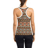 Western Horse Pattern Print LKS301 Women's Racerback Tank Top