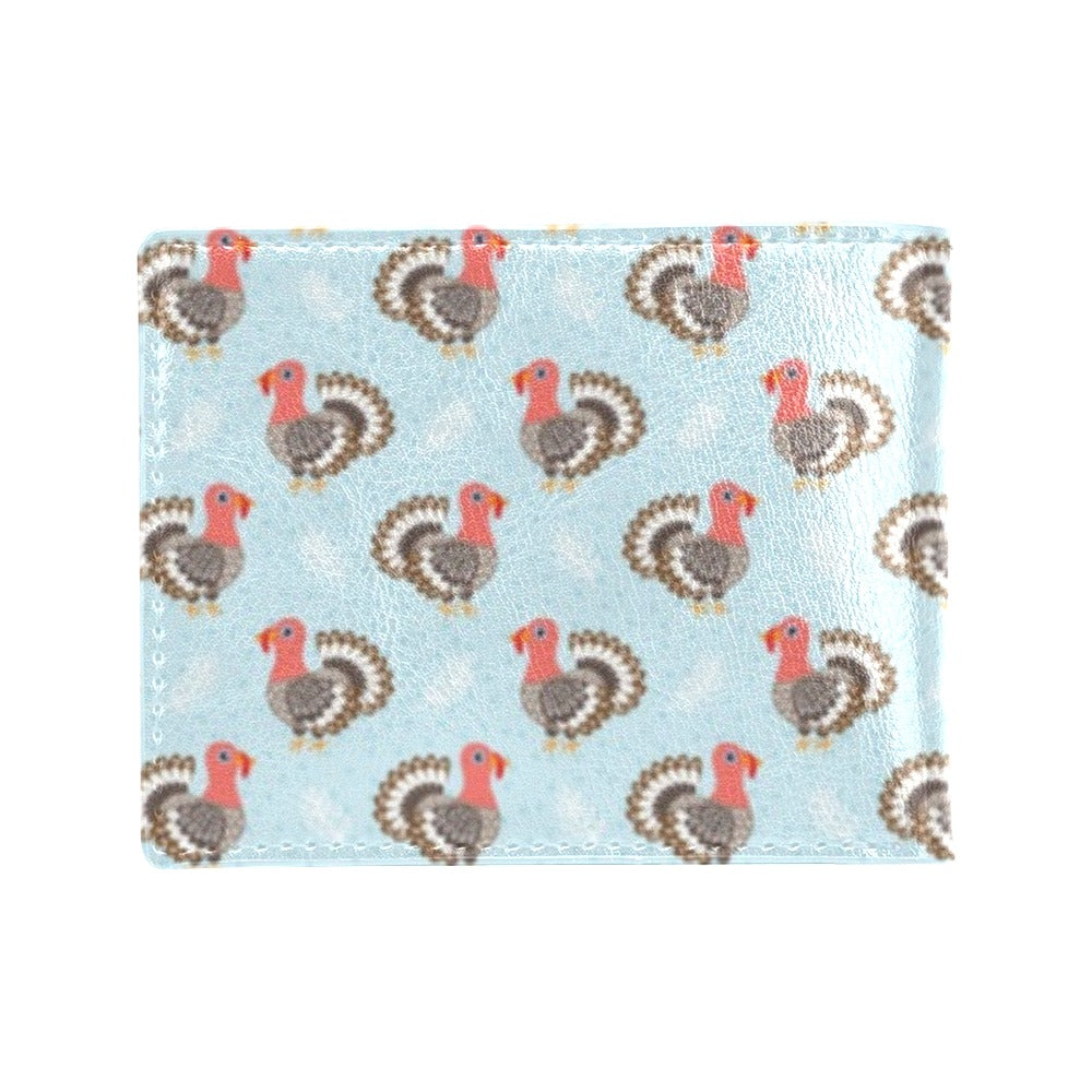 Turkey Print Design LKS403 Men's ID Card Wallet