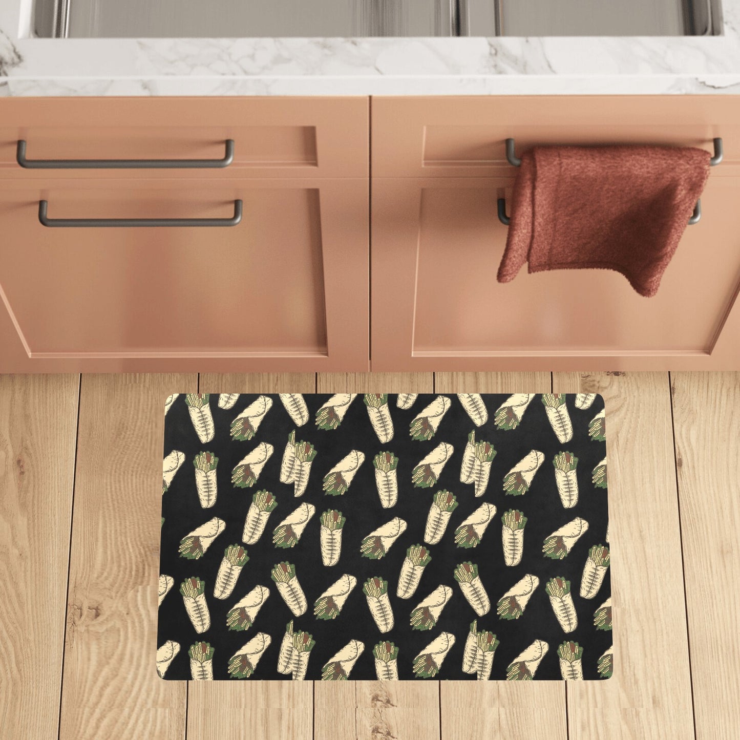 Burrito Print Design LKS303 Kitchen Mat