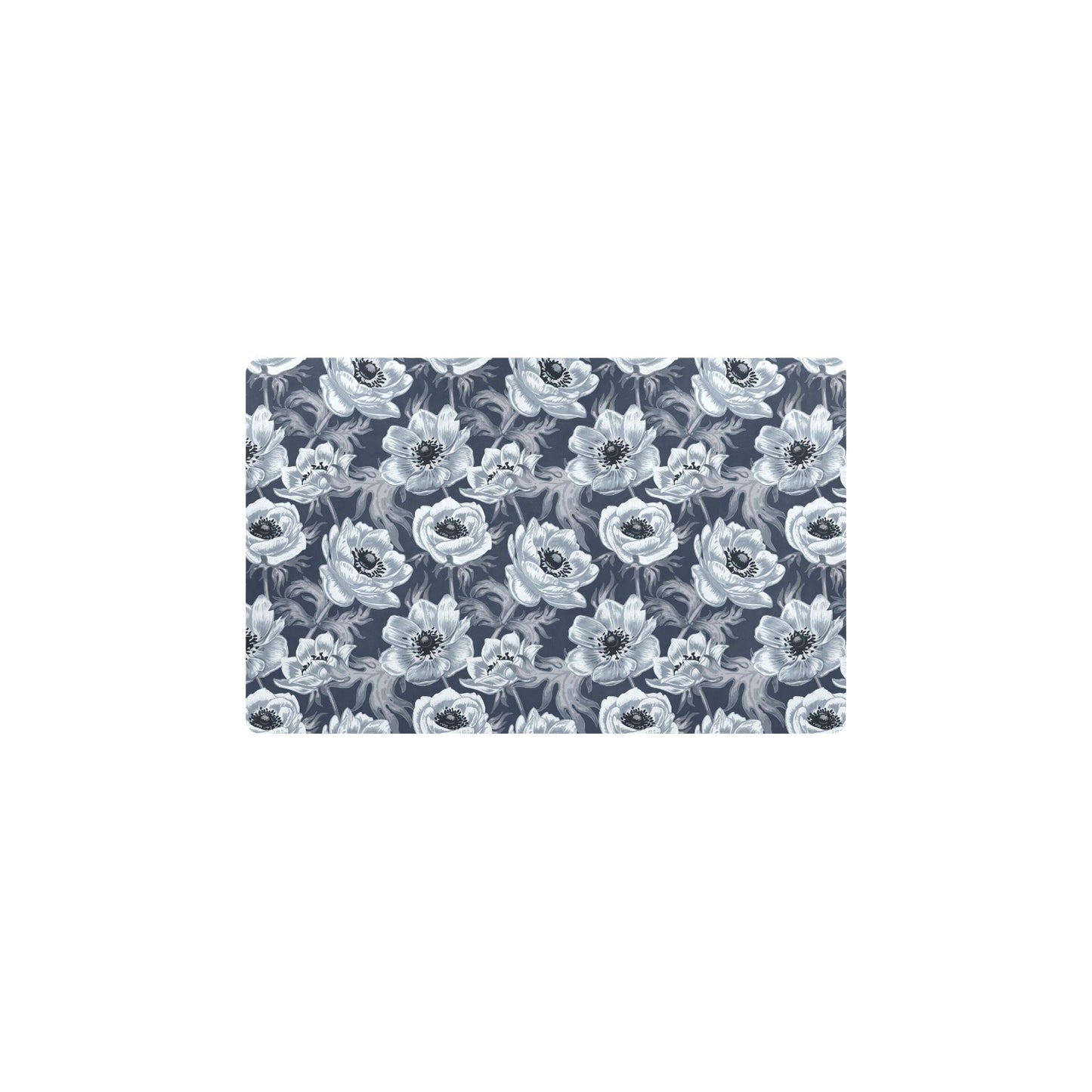 Anemone Pattern Print Design AM09 Kitchen Mat