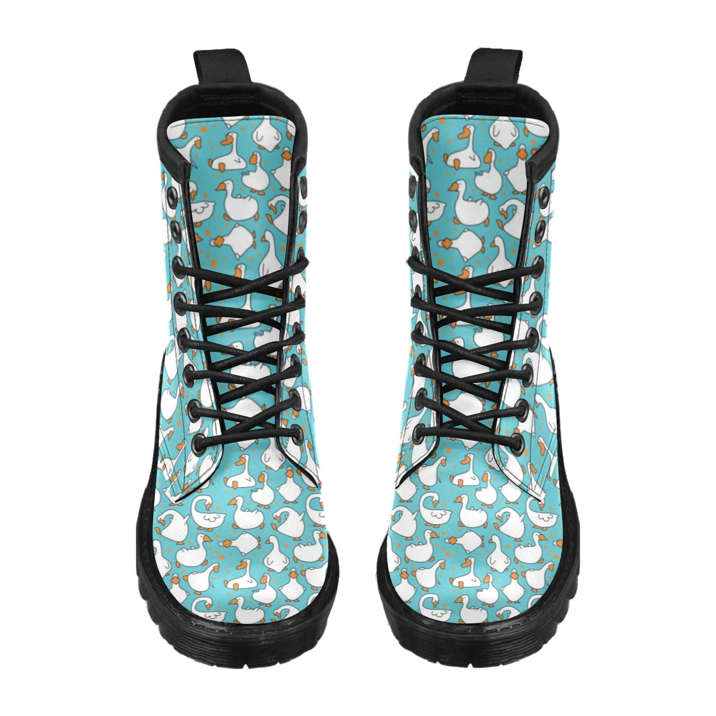 Goose Print Design LKS403 Women's Boots