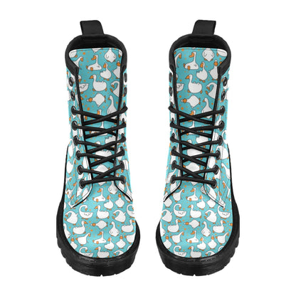 Goose Print Design LKS403 Women's Boots