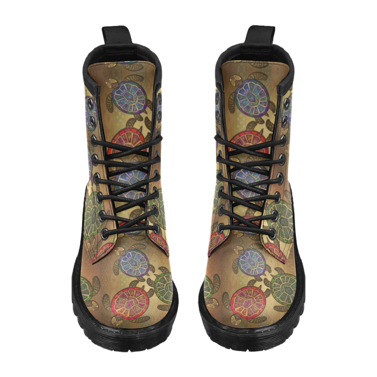 Sea Turtle Tribal Colorful Women's Boots