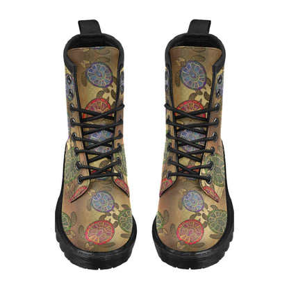 Sea Turtle Tribal Colorful Women's Boots