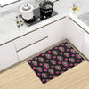 Day of the Dead Makeup Girl Kitchen Mat
