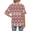 Aztec Western Style Print Pattern Women's Hawaiian Shirt