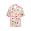 Cupcake Pattern Print Design CP06 Women's Hawaiian Shirt