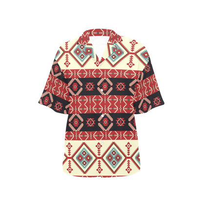 Navajo Pattern Print Design A05 Women's Hawaiian Shirt