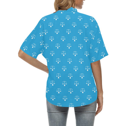 Libra Pattern Print Design 02 Women's Hawaiian Shirt