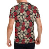 Skull And Roses Print Design LKS301 Men's All Over Print T-shirt