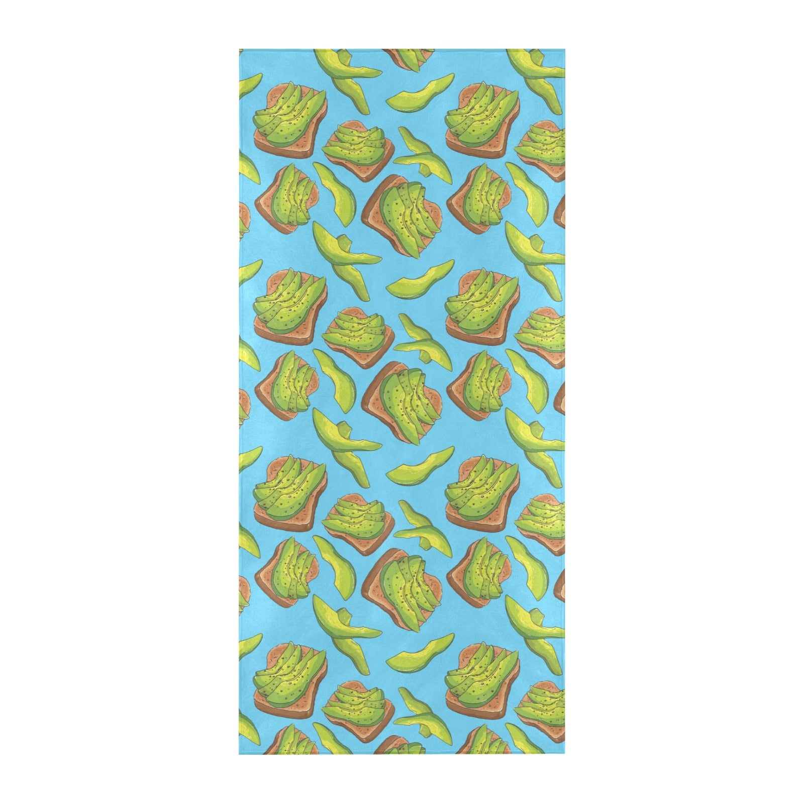 Sandwich Avocado Print Design LKS306 Beach Towel 32" x 71"