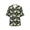 Llama Cactus Pattern Print Design 011 Women's Hawaiian Shirt