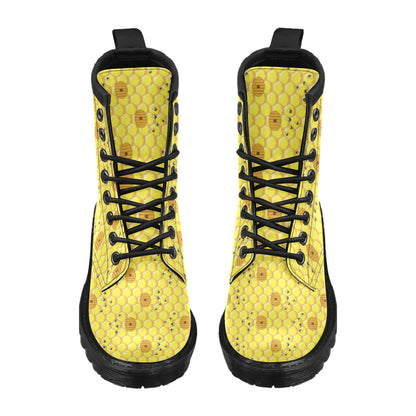 Honey Bee Print Design LKS303 Women's Boots