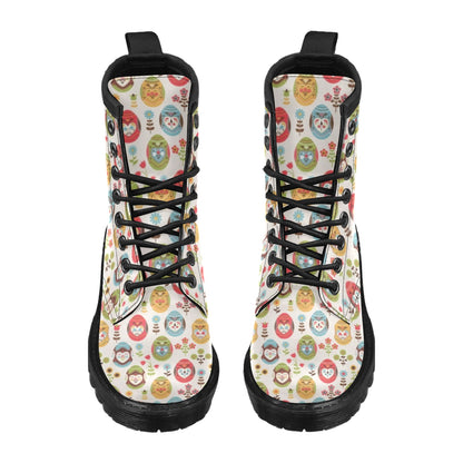 Easter Eggs Pattern Print Design RB011 Women's Boots