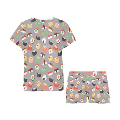 Sushi Print Design LKS307 Women's Short Pajama Set