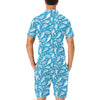 Dolphin Cute Print Pattern Men's Romper