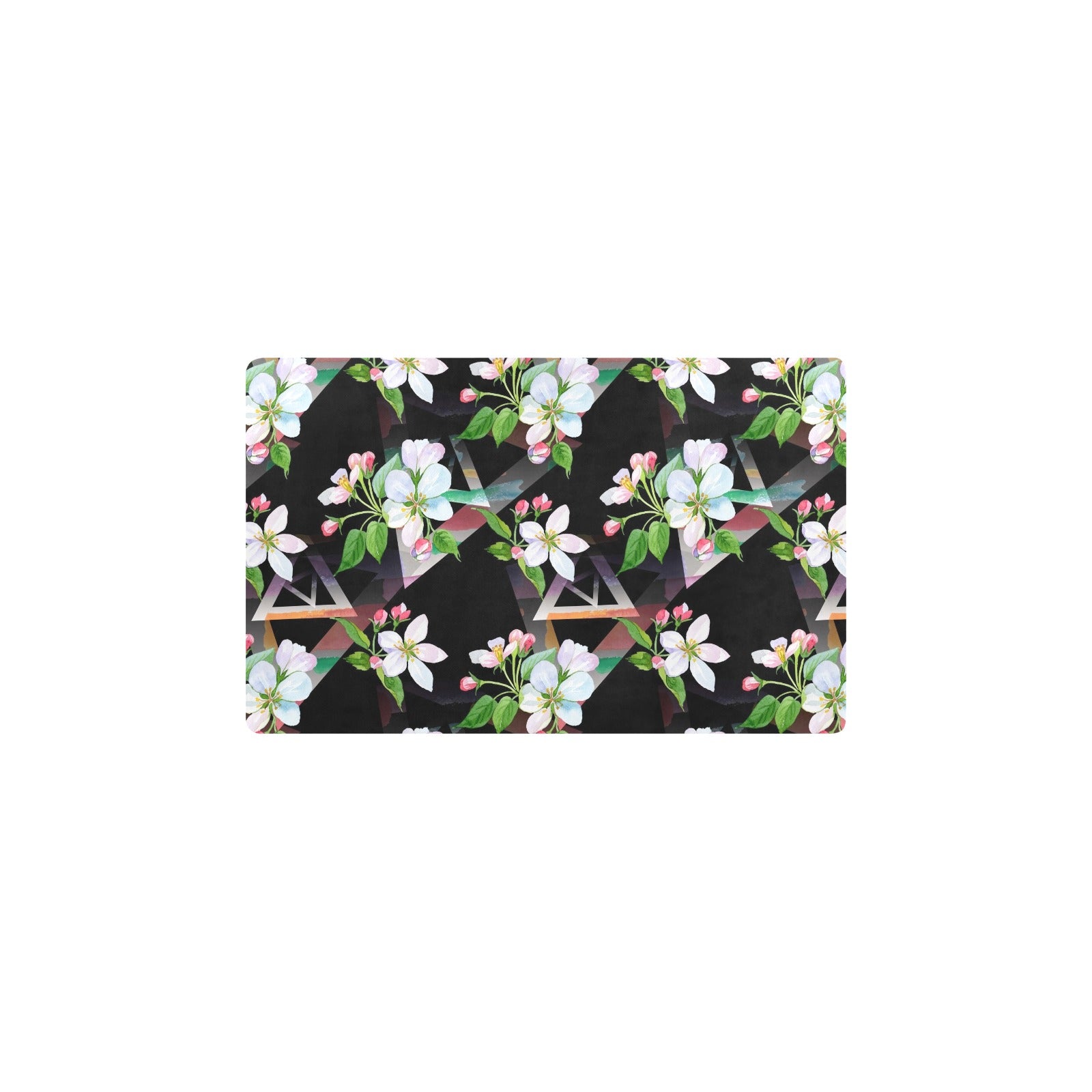 Apple blossom Pattern Print Design AB07 Kitchen Mat