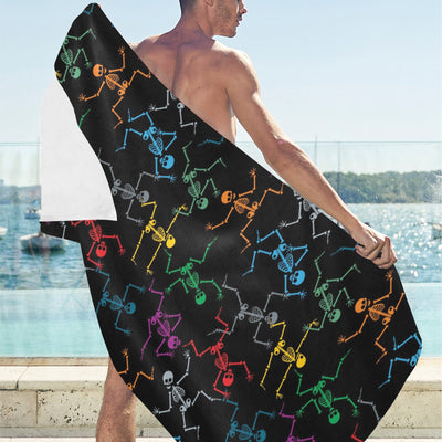 Skeleton Colorful Print Design LKS302 Beach Towel 32" x 71"