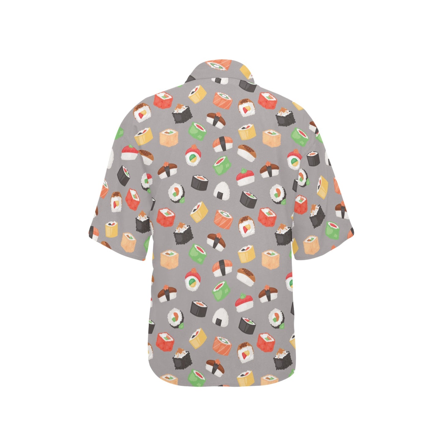 Sushi Print Design LKS307 Women's Hawaiian Shirt