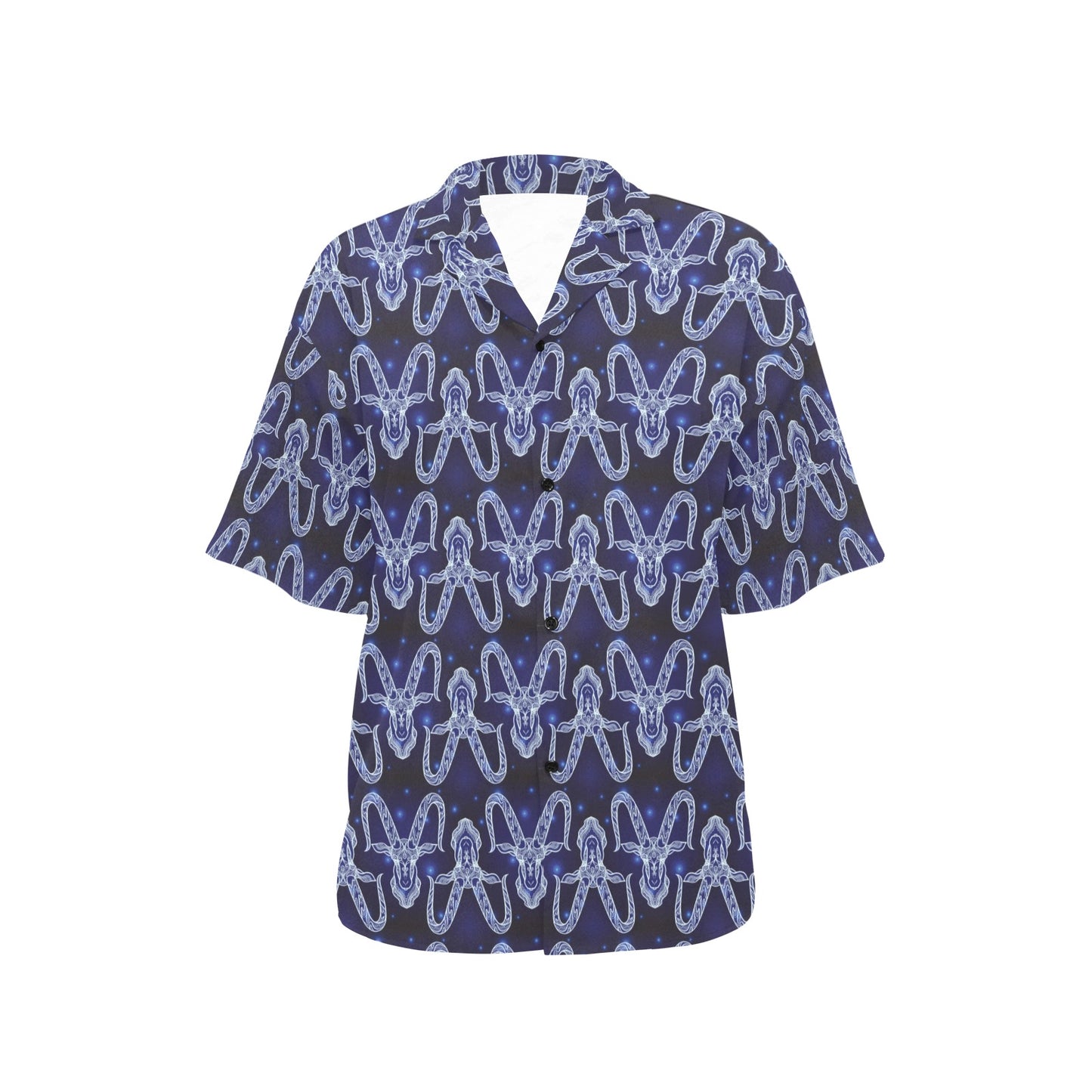 Capricorn Zodiac Pattern Print Design 03 Women's Hawaiian Shirt