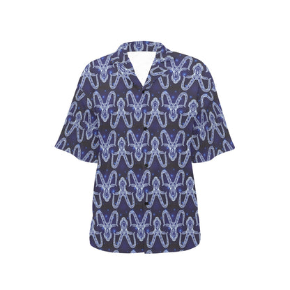 Capricorn Zodiac Pattern Print Design 03 Women's Hawaiian Shirt