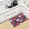 Pink Elephant Pattern Kitchen Mat