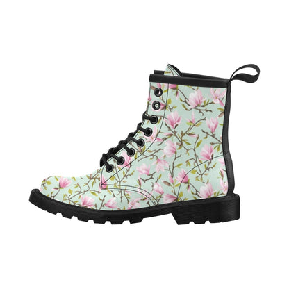 Magnolia Pattern Print Design MAG04 Women's Boots