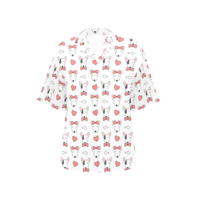 Bull Terriers Pattern Print Design 08 Women's Hawaiian Shirt