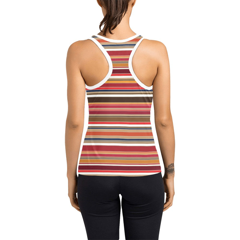 Serape Print Design LKS301 Women's Racerback Tank Top