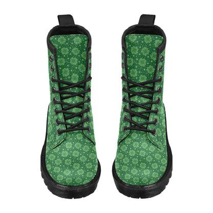 Shamrock Design Print Women's Boots