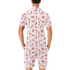 Dachshund Pattern Print Design 10 Men's Romper