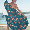 Reindeer Print Design LKS406 Beach Towel 32" x 71"